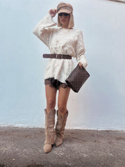 Maxi pull in lana