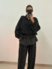 Coordinato tuta gessato