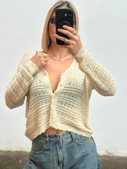 Cardigan in filo