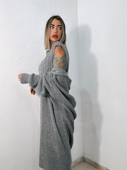 Coordinato AURORA - Abito smanicato + Cardigan | TAGLIA UNICA