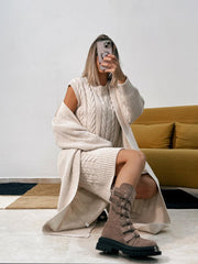 Coordinato AURORA - Abito smanicato + Cardigan | TAGLIA UNICA